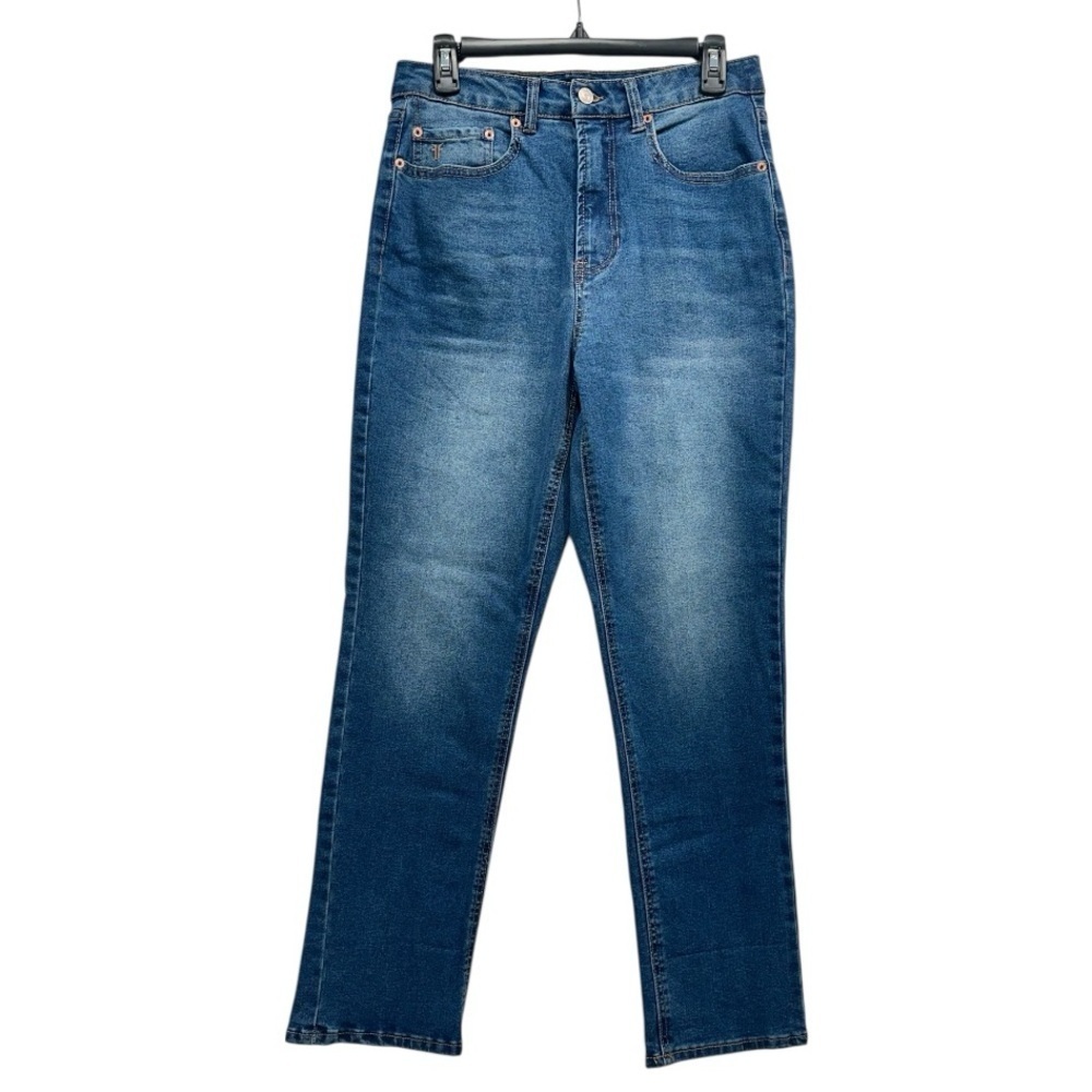 FRYE Women's Classic Blue High Waist Straight Leg Jeans Size 6 W28 - Picture 2 of 9